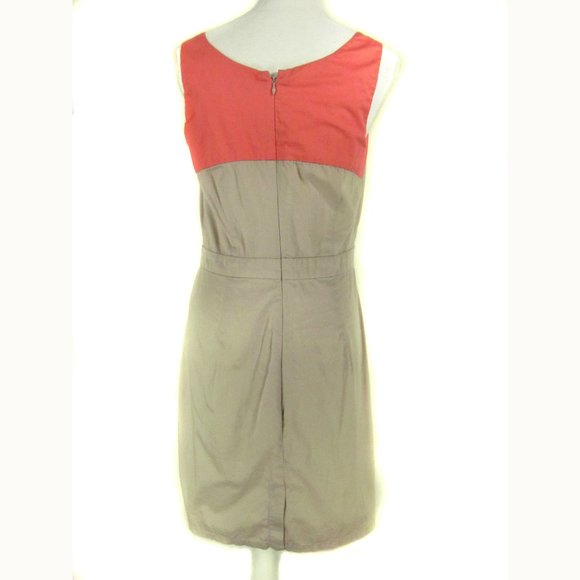 Gap Dress Size 8 Orange Beige Sleeveless - Picture 4 of 4